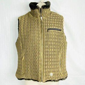 Metropolis Legacy Couloir Reversible Vest Faux Fur Quilted Winter Ski Women's 10